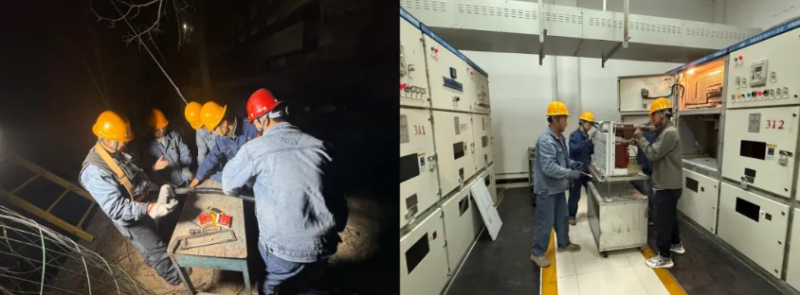 深夜搶修保供電 履職盡責(zé)顯擔當